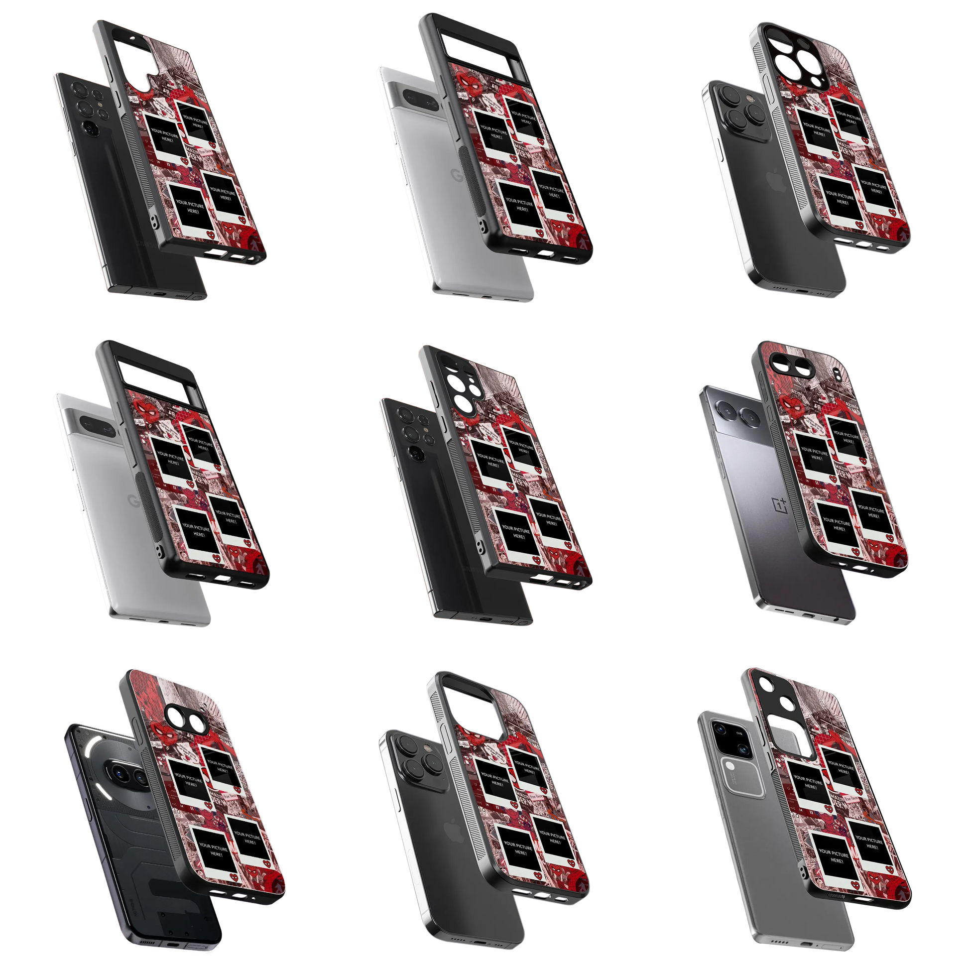 Polaroid Personalised Glass Phone Case