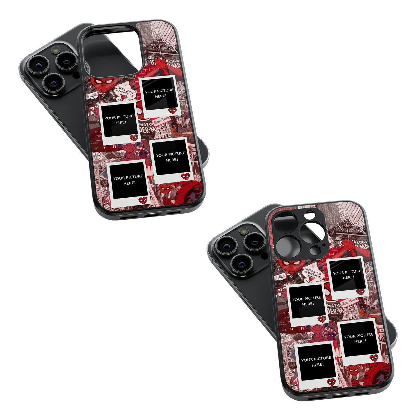 Polaroid Personalised Glass Phone Case