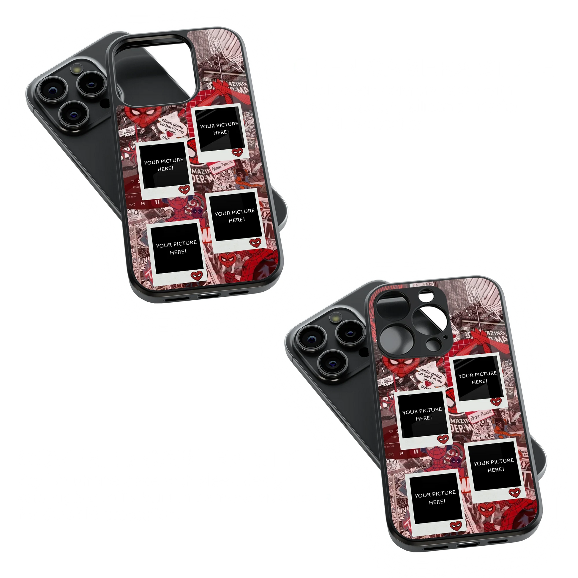 Polaroid Personalised Glass Phone Case