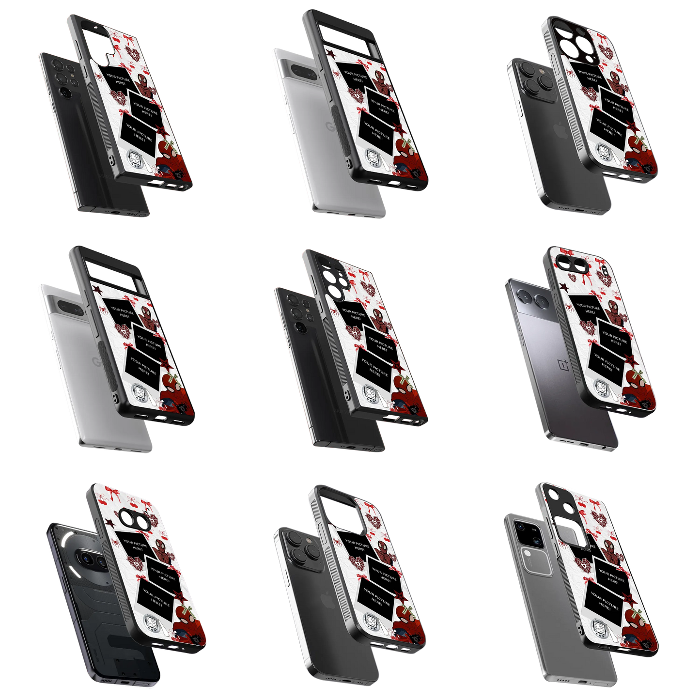 Polaroid Personalised Glass Phone Case