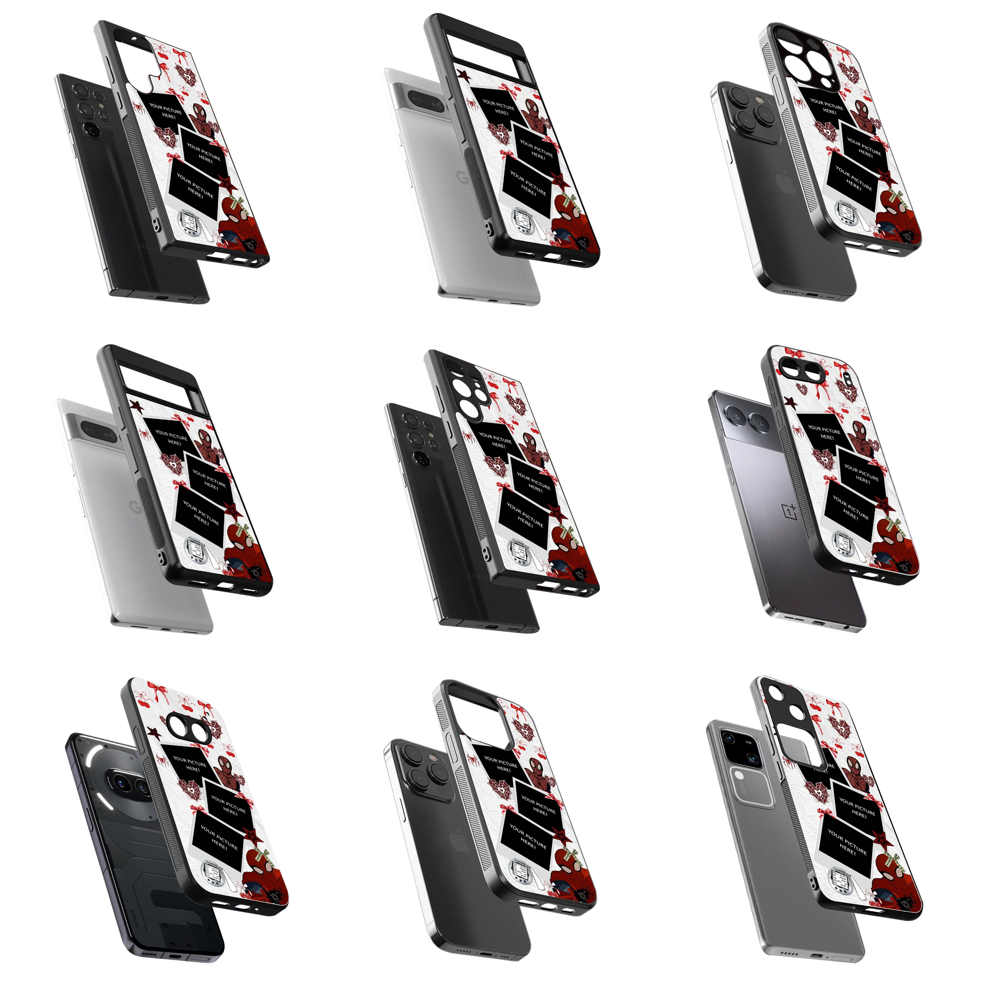 Polaroid Personalised Glass Phone Case