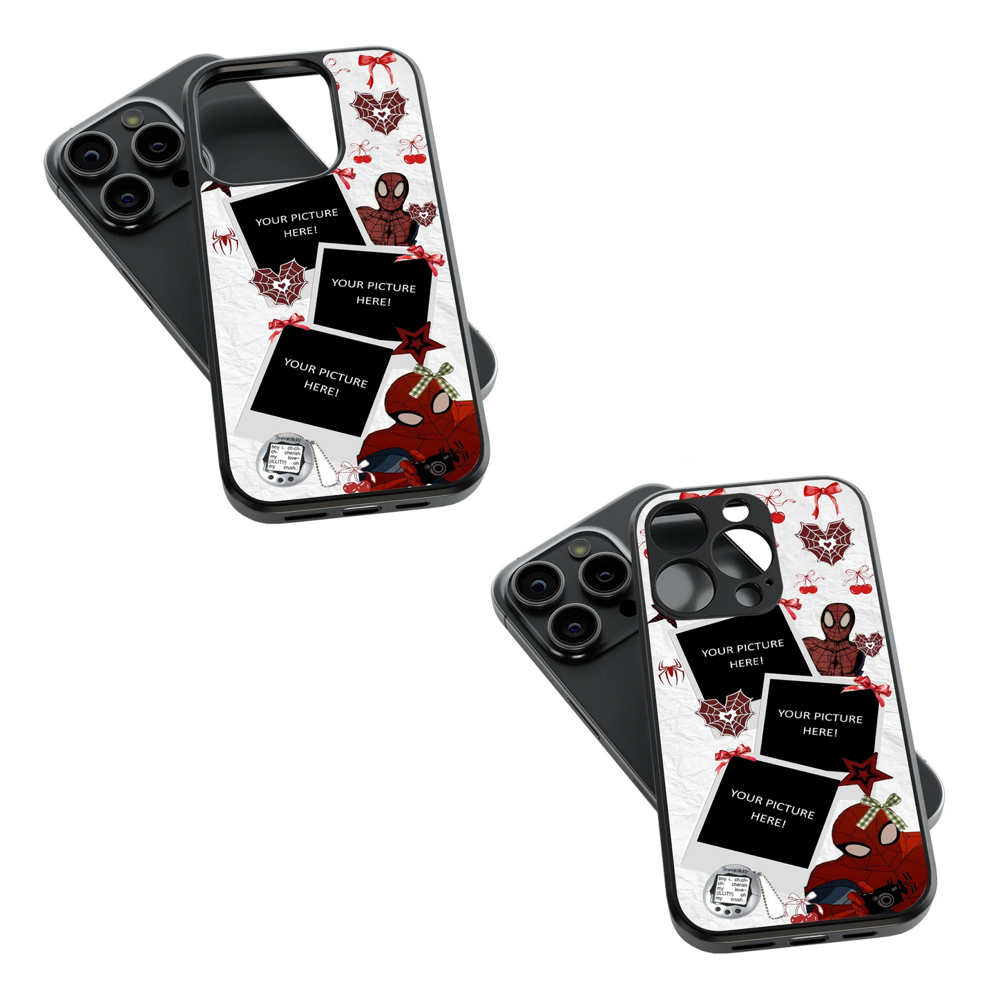 Polaroid Personalised Glass Phone Case