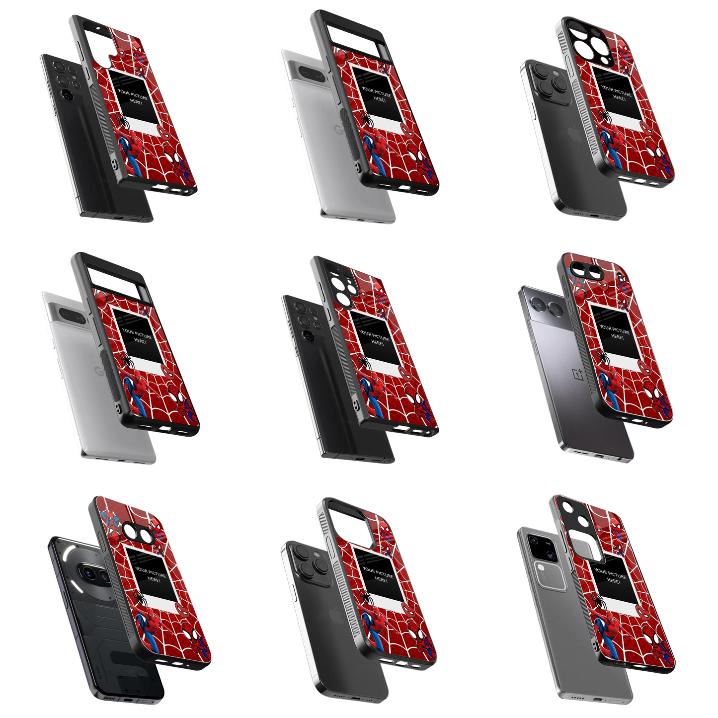 Polaroid Personalised Glass Phone Case