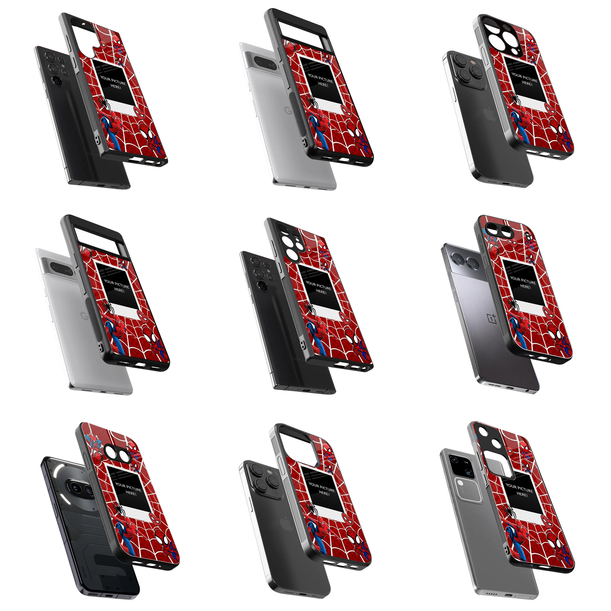 Polaroid Personalised Glass Phone Case