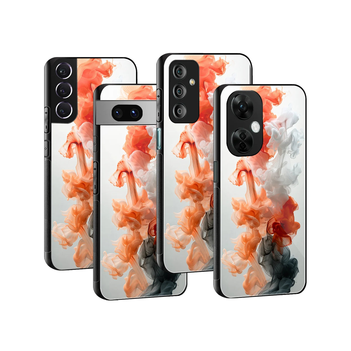 Stylish Glass Back Case for All Smartphones iPhone, Samsung, OnePlus, Pixel, Redmi, Oppo, Vivo, Motorola