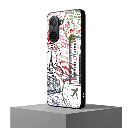 Stamp Collection oneplus nord ce5 5g mobile cover | shockproof glass phone case