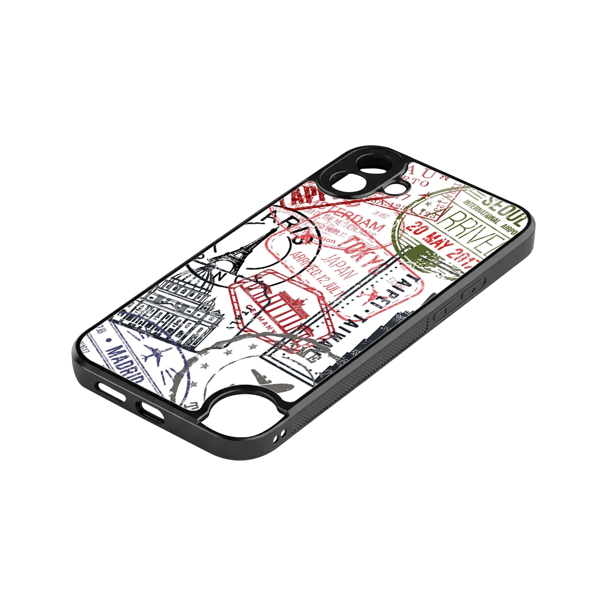 Stamp Collection stylish phone case for cmf nothing phone 1 | glossy glass and slim fit