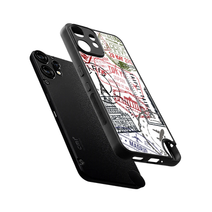 Stamp Collection sleek cmf nothing phone 2 pro cover with tempered glass back and TPU edges