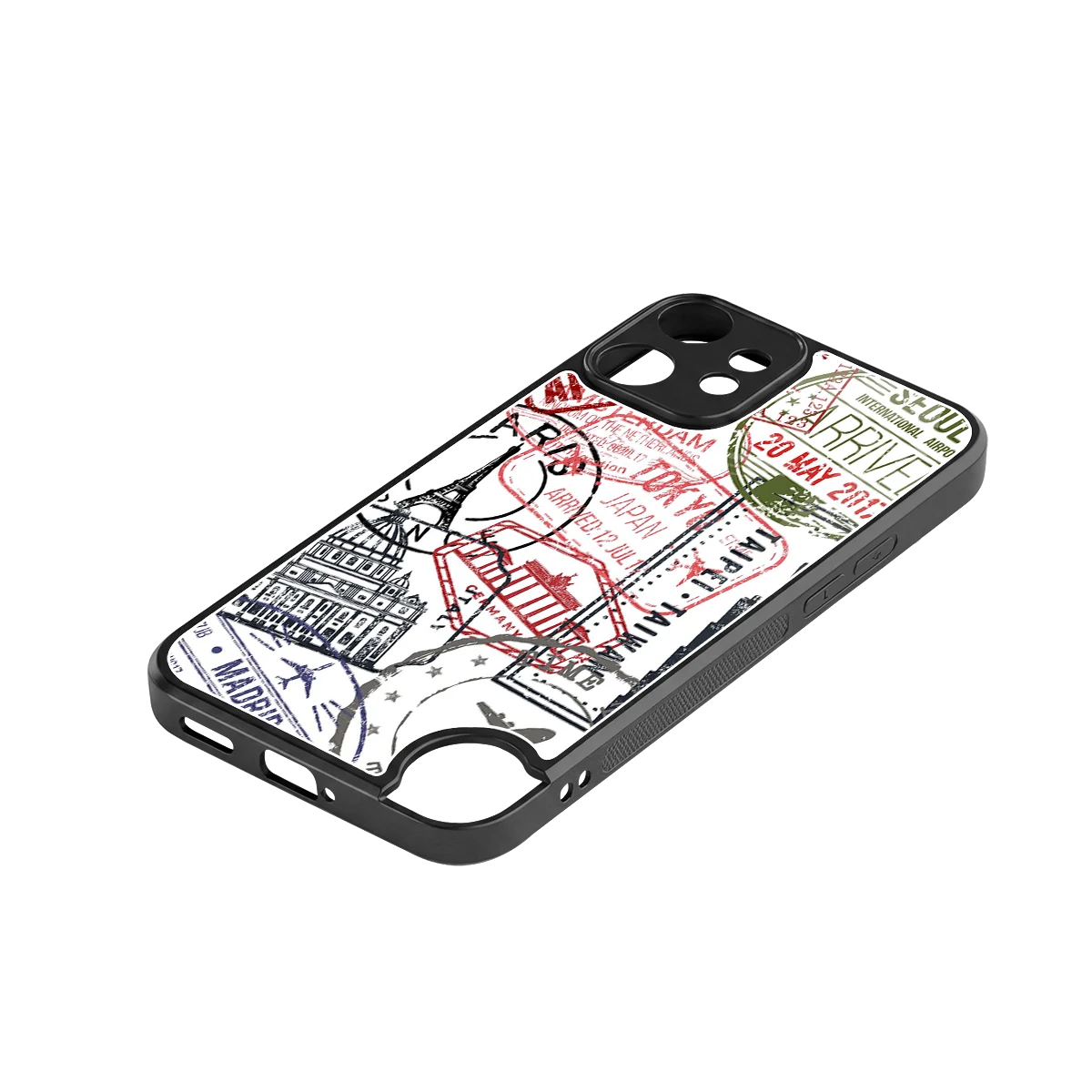Stamp Collection stylish phone case for cmf nothing phone 2 pro | glossy glass and slim fit