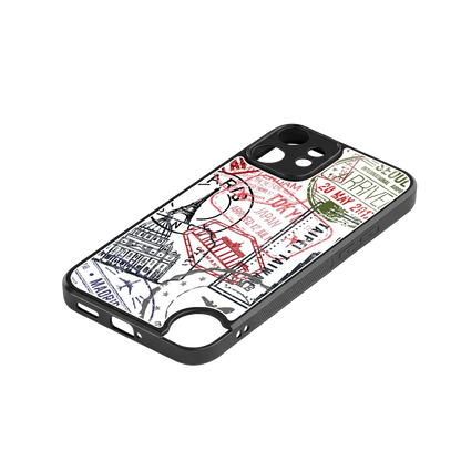 Stamp Collection stylish phone case for cmf nothing phone 2 pro | glossy glass and slim fit