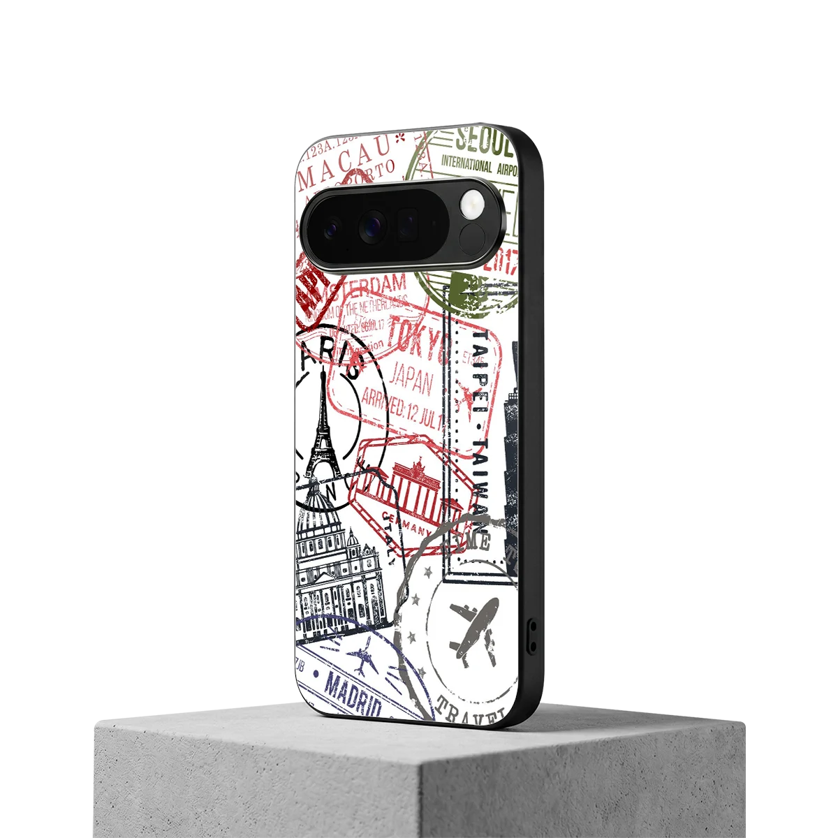 Stamp Collection google pixel 10 pro xl mobile cover | shockproof glass phone case