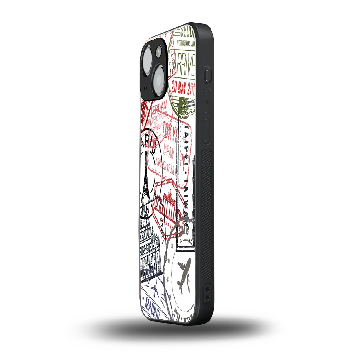 Stamp Collection iphone 13 mini mobile cover | shockproof glass phone case