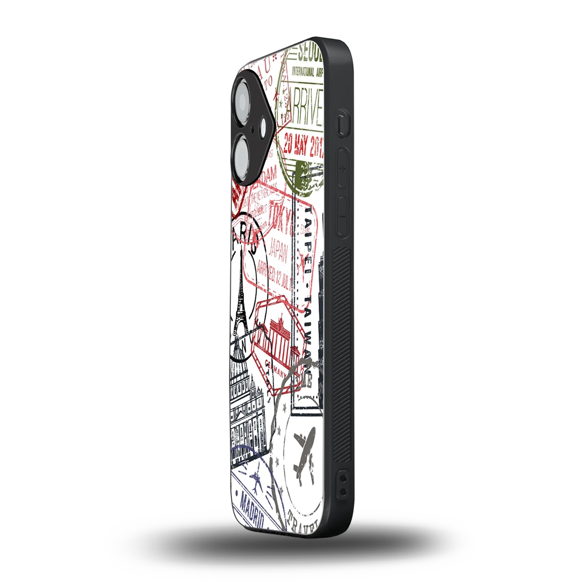 Stamp Collection iPhone 16 mobile cover | shockproof glass phone case