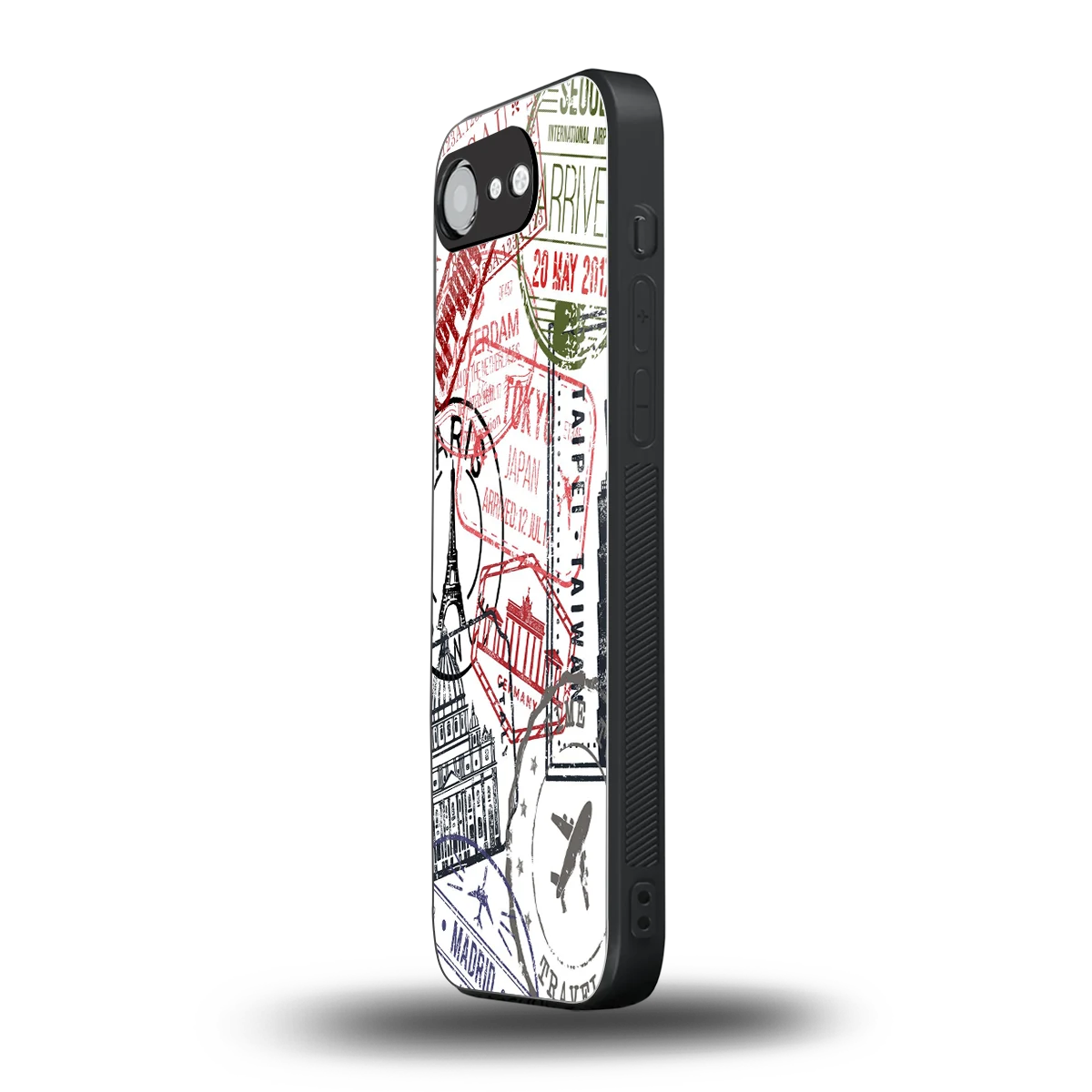 Stamp Collection iphone 16e mobile cover | shockproof glass phone case