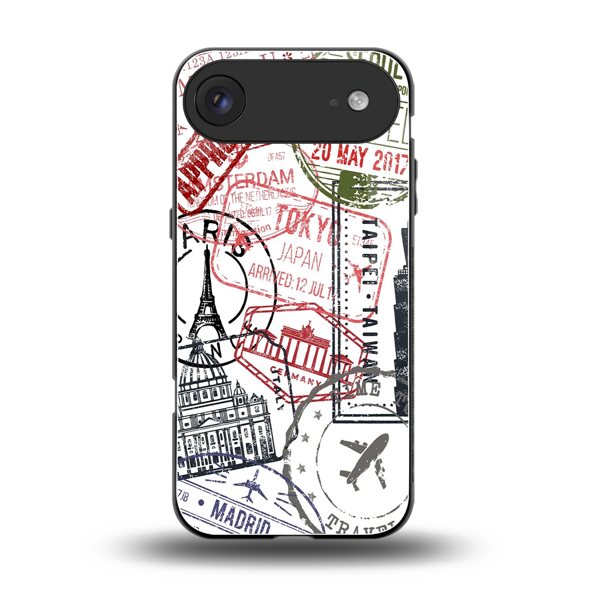 Stamp Collection back phone cover | glass case for iphone air