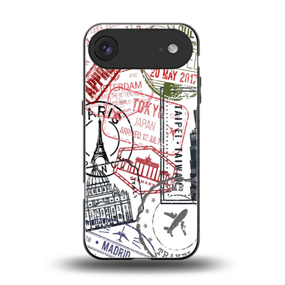 Stamp Collection back phone cover | glass case for iphone air