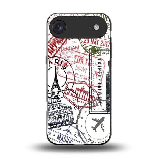 Stamp Collection back phone cover | glass case for iphone air