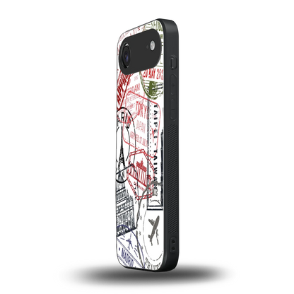 Stamp Collection iphone air mobile cover | shockproof glass phone case