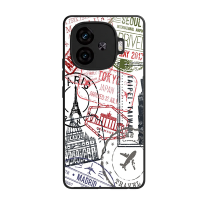 Stamp Collection back phone cover | glass case for iqoo neo 10r 5g