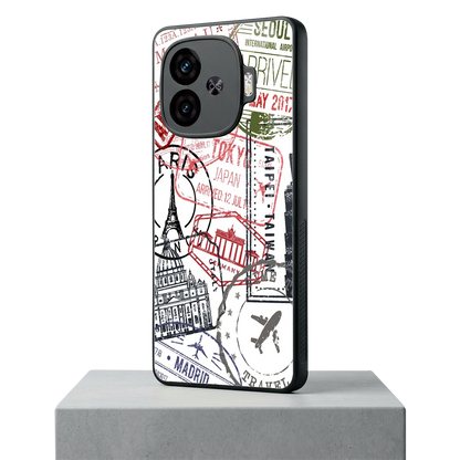 Stamp Collection iqoo neo 10r 5g mobile cover | shockproof glass phone case