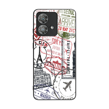 Stamp Collection back phone cover | glass case for motorola edge 40 neo 5g