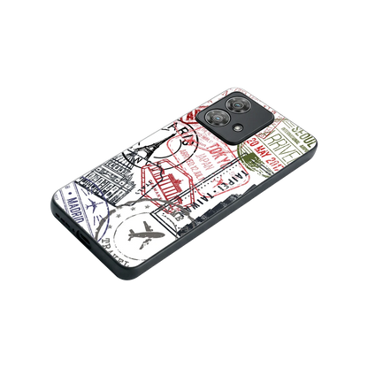 Stamp Collection stylish phone case for motorola edge 40 neo 5g | glossy glass and slim fit