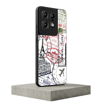 Stamp Collection motorola edge 50 pro mobile cover | shockproof glass phone case