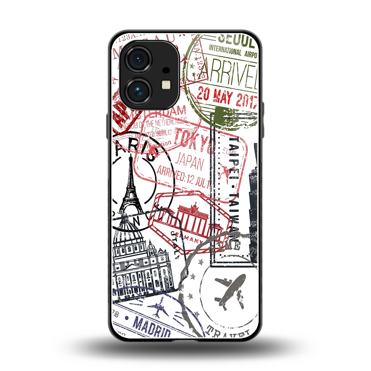 Stamp Collection back phone cover | glass case for nothing phone 1