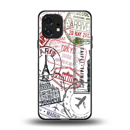 Stamp Collection back phone cover | glass case for nothing phone 1
