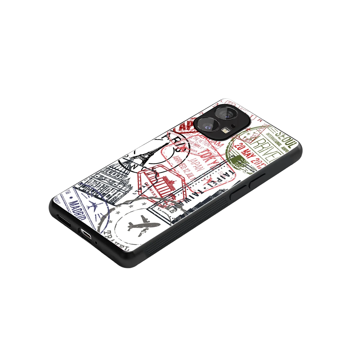 Stamp Collection stylish phone case for nothing phone 1 | glossy glass and slim fit