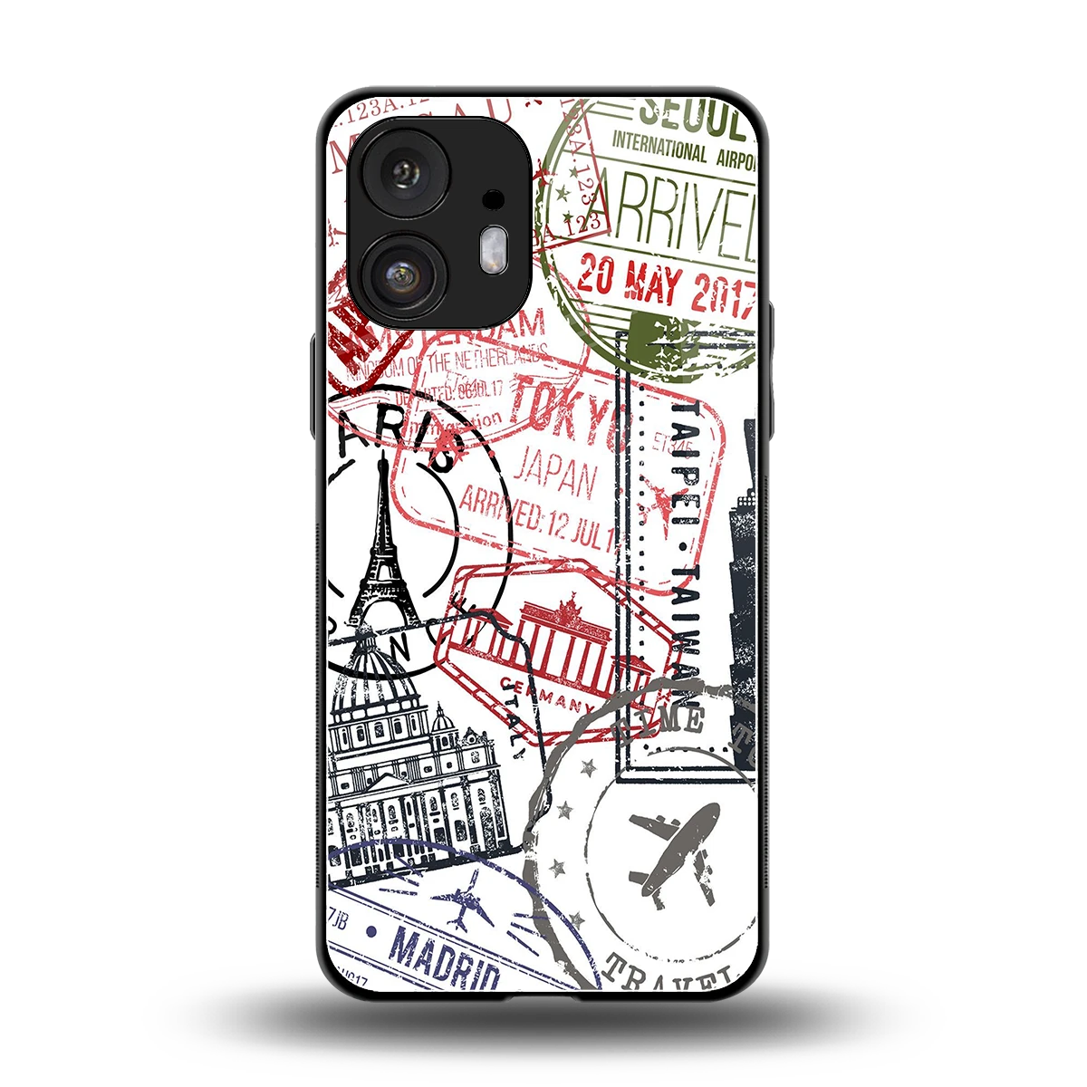 Stamp Collection back phone cover | glass case for nothing phone 2