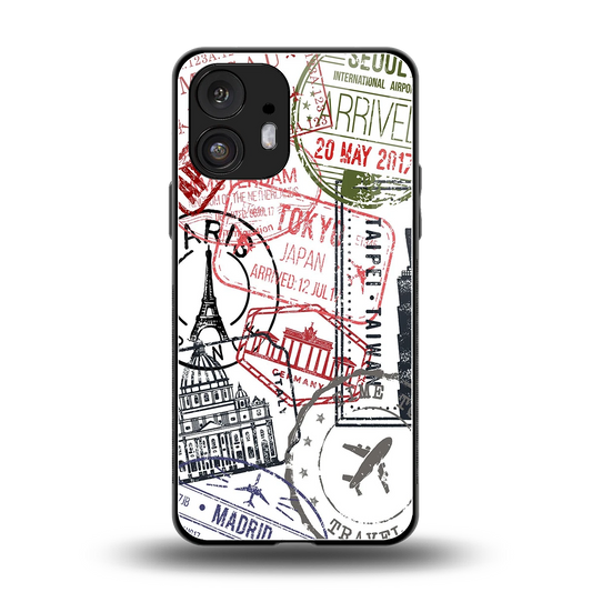 Stamp Collection back phone cover | glass case for nothing phone 2