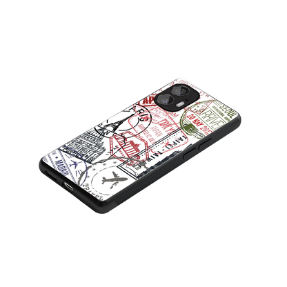 Stamp Collection stylish phone case for nothing phone 2 | glossy glass and slim fit