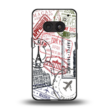 Stamp Collection back phone cover | glass case for nothing phone 2a