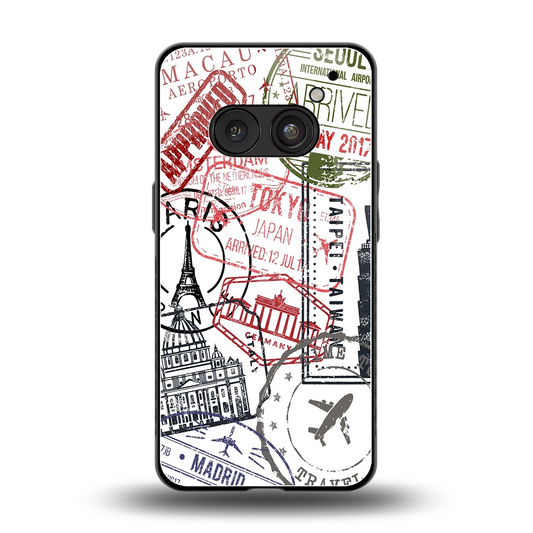 Stamp Collection back phone cover | glass case for nothing phone 2a