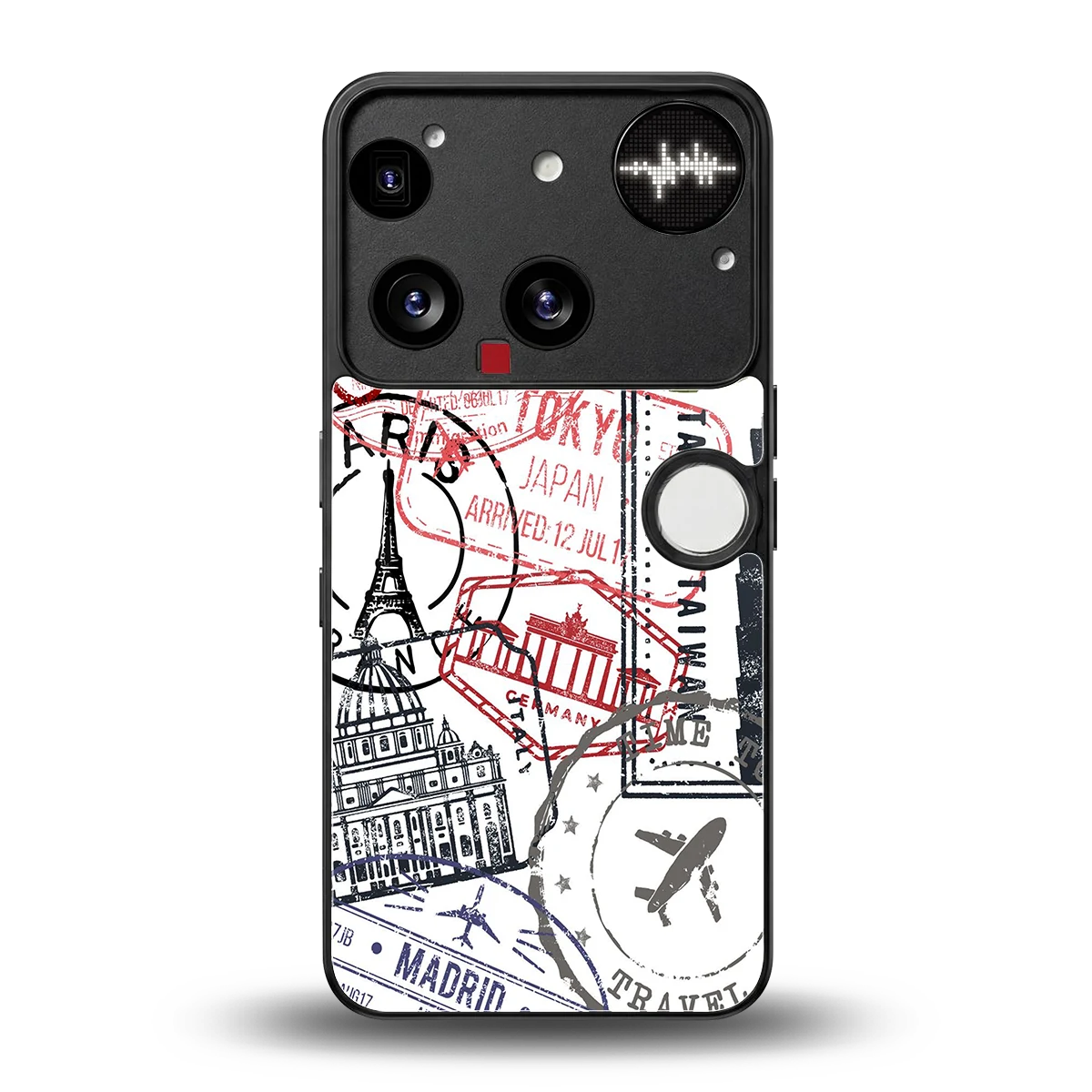 Stamp Collection back phone cover | glass case for nothing phone 3