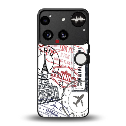 Stamp Collection back phone cover | glass case for nothing phone 3