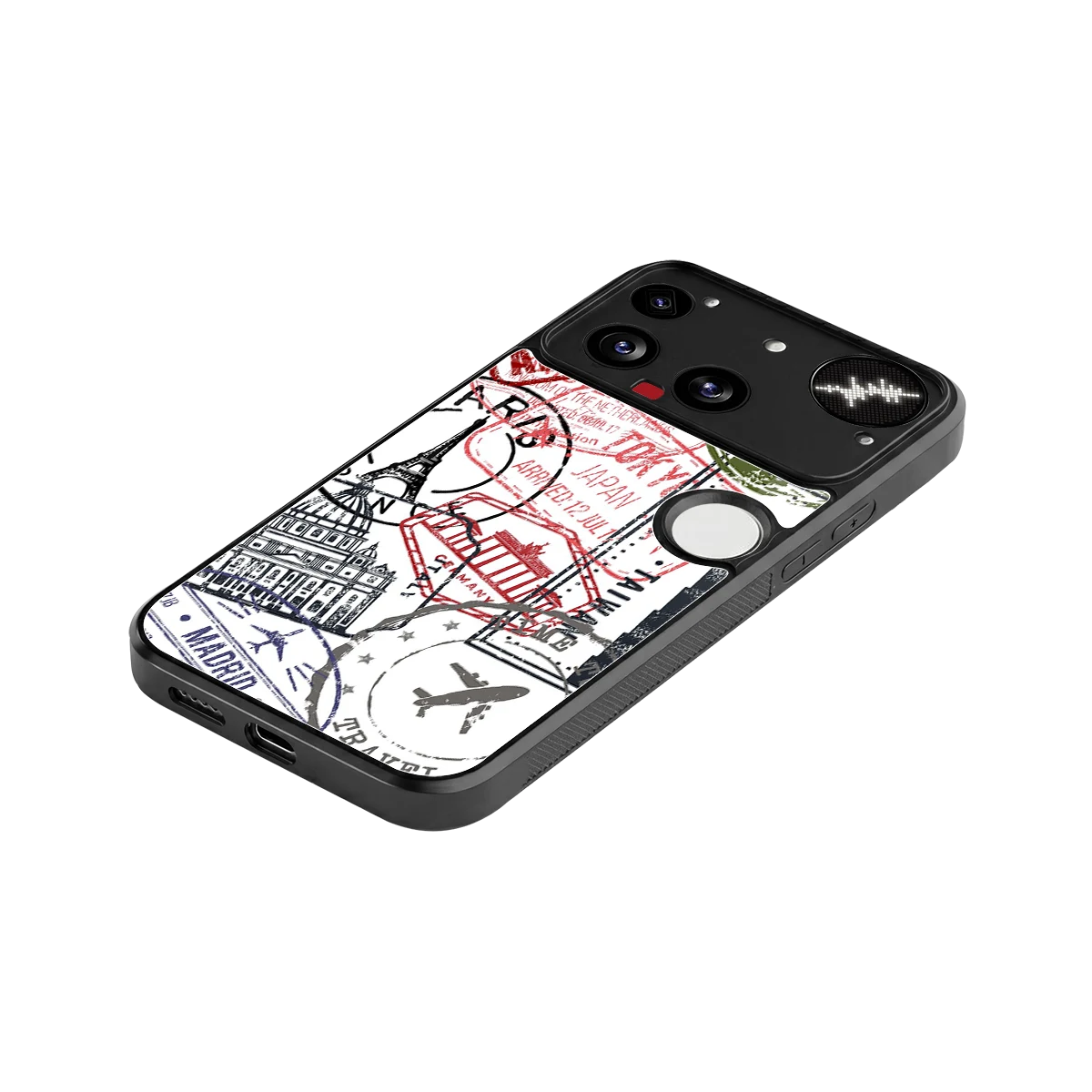 Stamp Collection stylish phone case for nothing phone 3 | glossy glass and slim fit