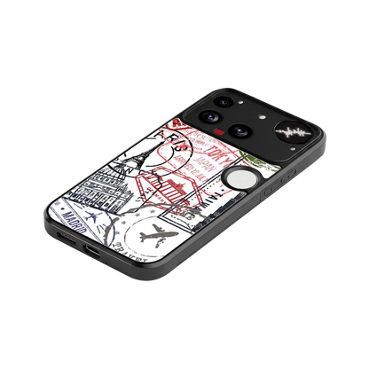 Stamp Collection stylish phone case for nothing phone 3 | glossy glass and slim fit