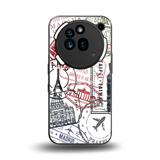 Stamp Collection back phone cover | glass case for nothing phone 3a pro
