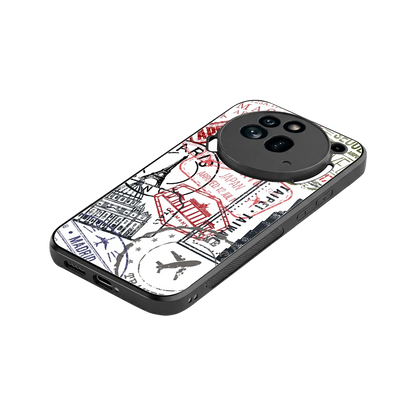 Stamp Collection stylish phone case for nothing phone 3a pro | glossy glass and slim fit