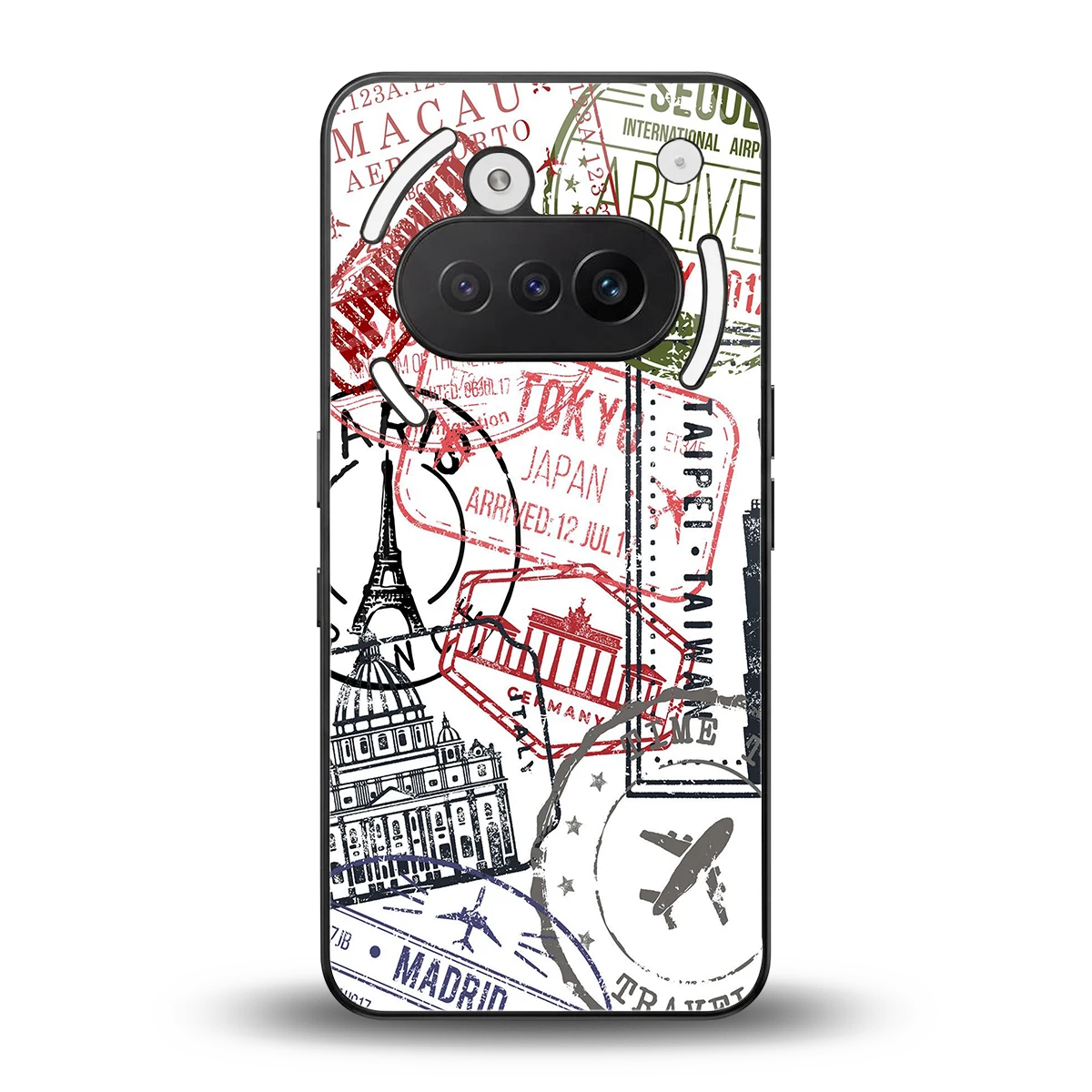 Stamp Collection back phone cover | glass case for nothing phone 3a