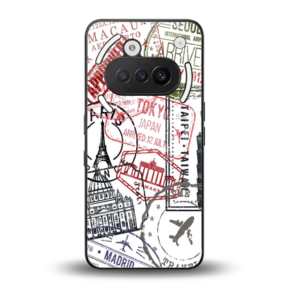 Stamp Collection back phone cover | glass case for nothing phone 3a