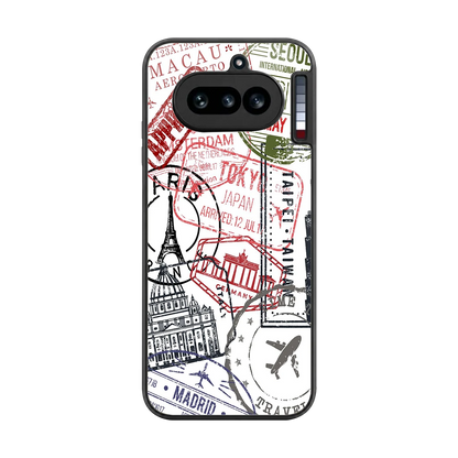 Stamp Collection back phone cover | glass case for nothing phone 4a
