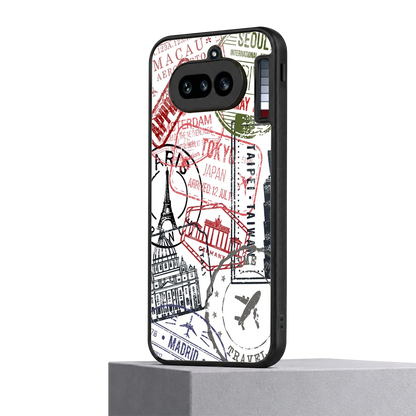 Stamp Collection nothing phone 4a mobile cover | shockproof glass phone case