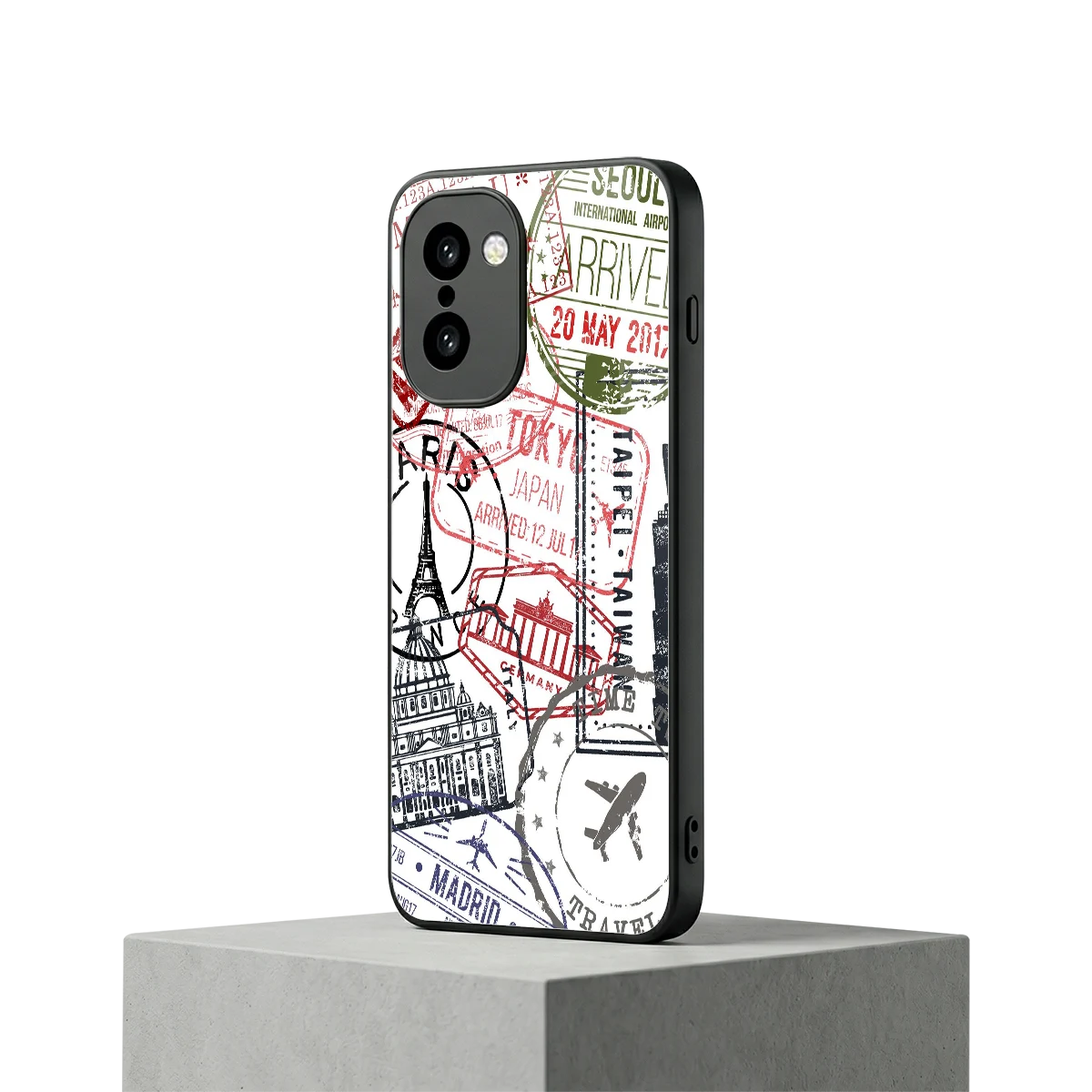 Stamp Collection oneplus 15r mobile cover | shockproof glass phone case