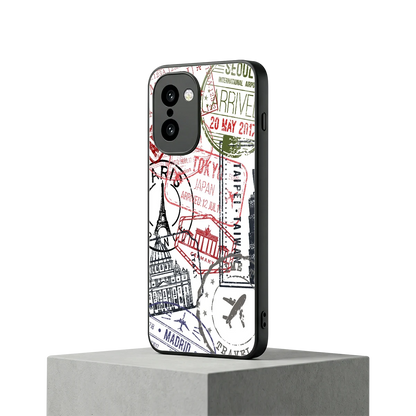 Stamp Collection oneplus 15r mobile cover | shockproof glass phone case
