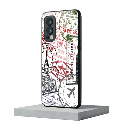 Stamp Collection oneplus nord 2 mobile cover | shockproof glass phone case