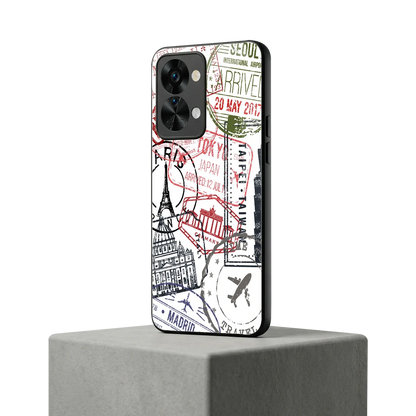 Stamp Collection oneplus nord 2t mobile cover | shockproof glass phone case
