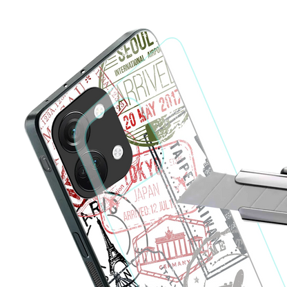 Stamp Collection stylish phone case for oneplus nord 3 | glossy glass and slim fit